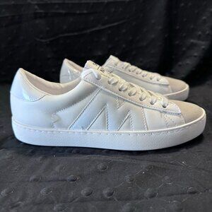 Steve Madden McKayla Womens Size 6 Sneakers Leather Upper White & Suede Tip